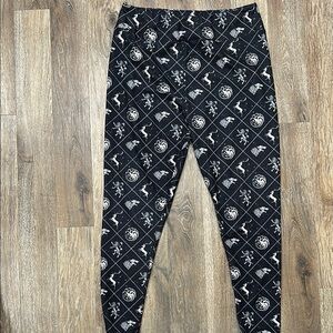 Charlies Project Black and White Game of Thrones GOT Leggings Size TC